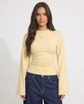 Long Sleeves Waist Tee