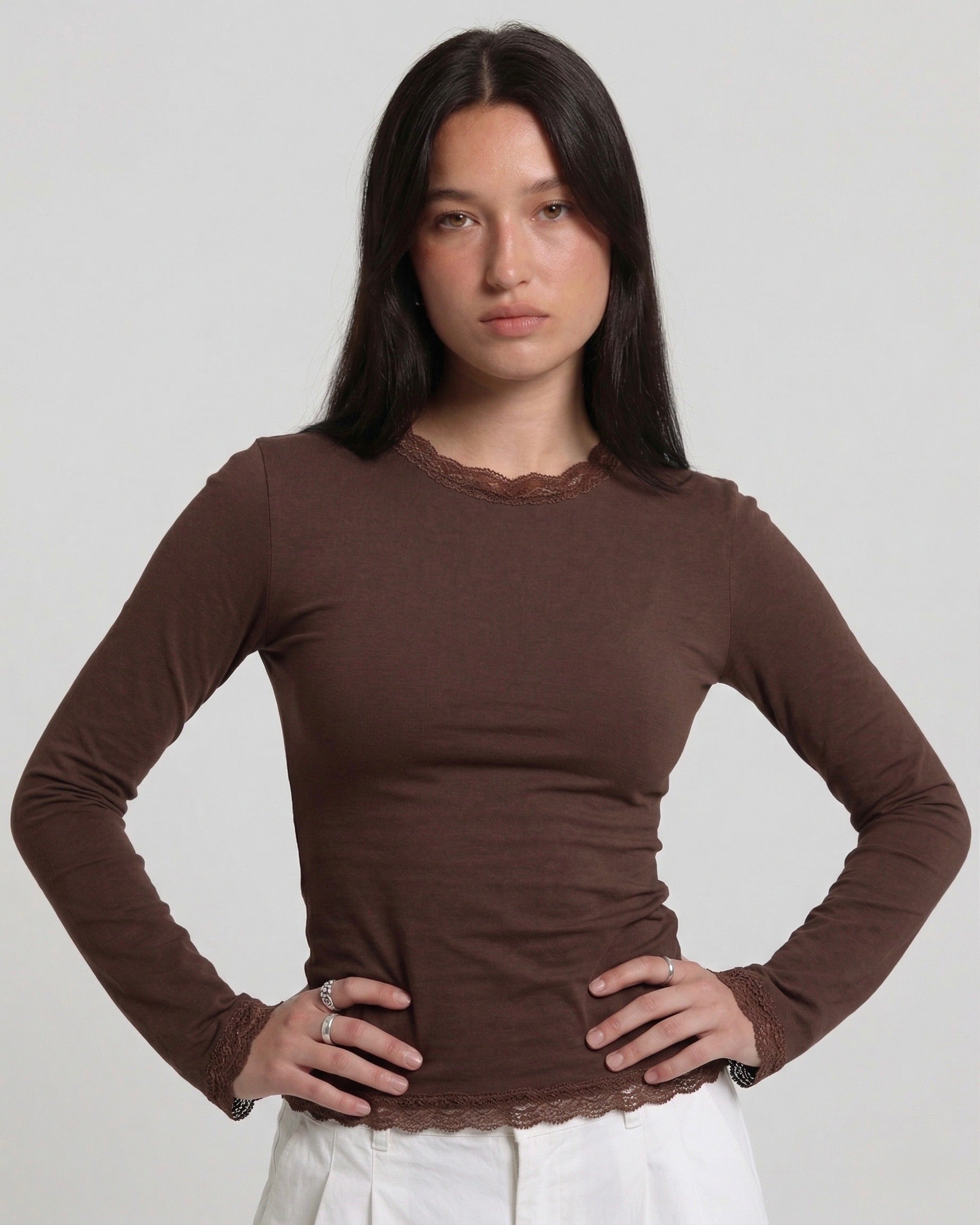 Flared Lace Tops