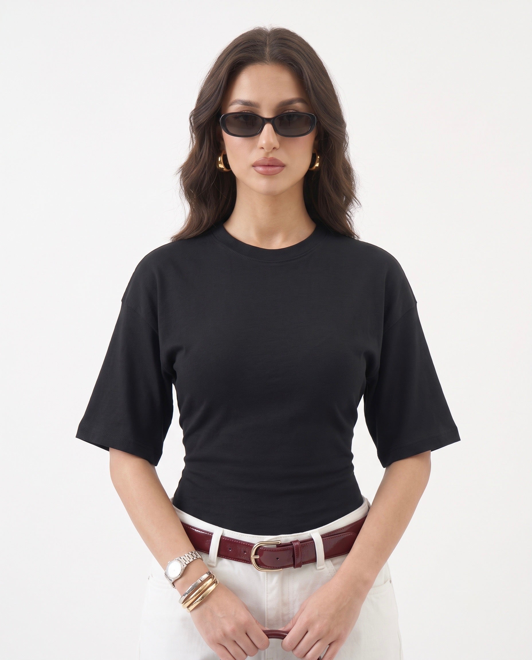 Short Sleeves Waist Tee