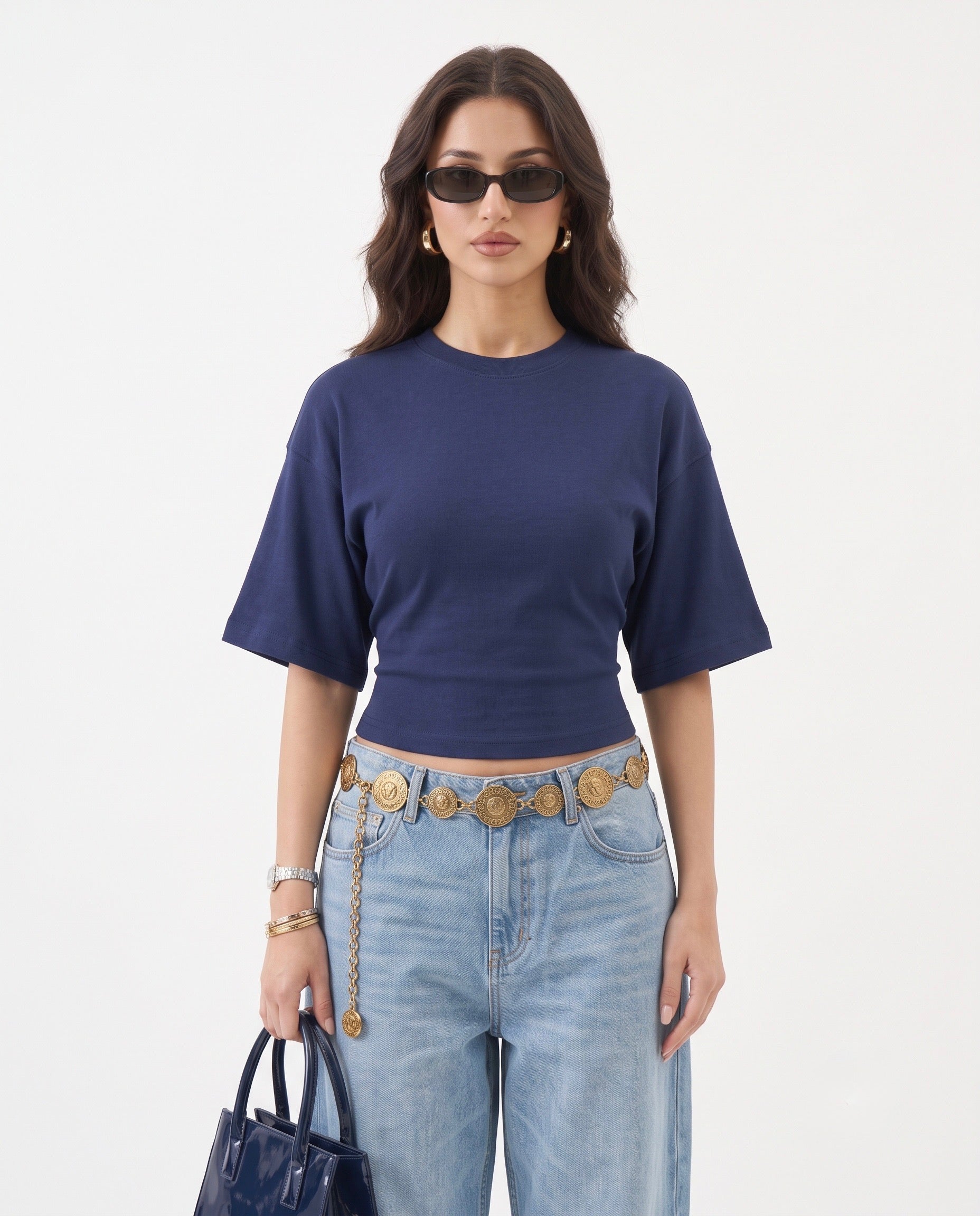 Short Sleeves Waist Tee