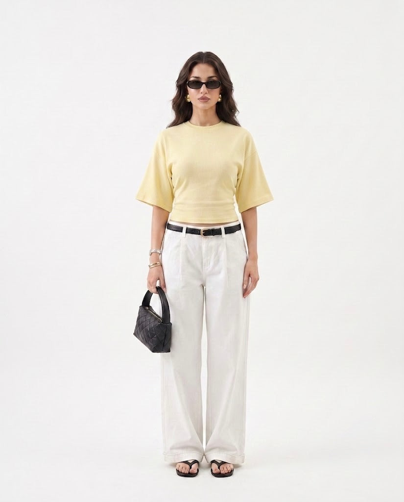 Short Sleeves Waist Tee