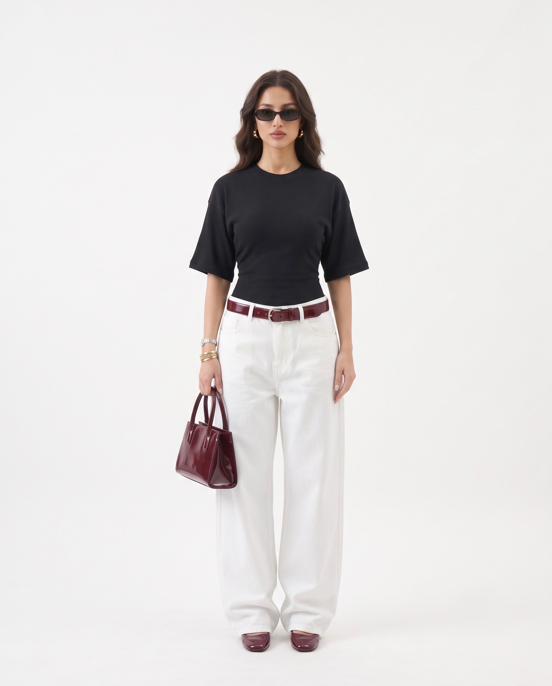 Short Sleeves Waist Tee