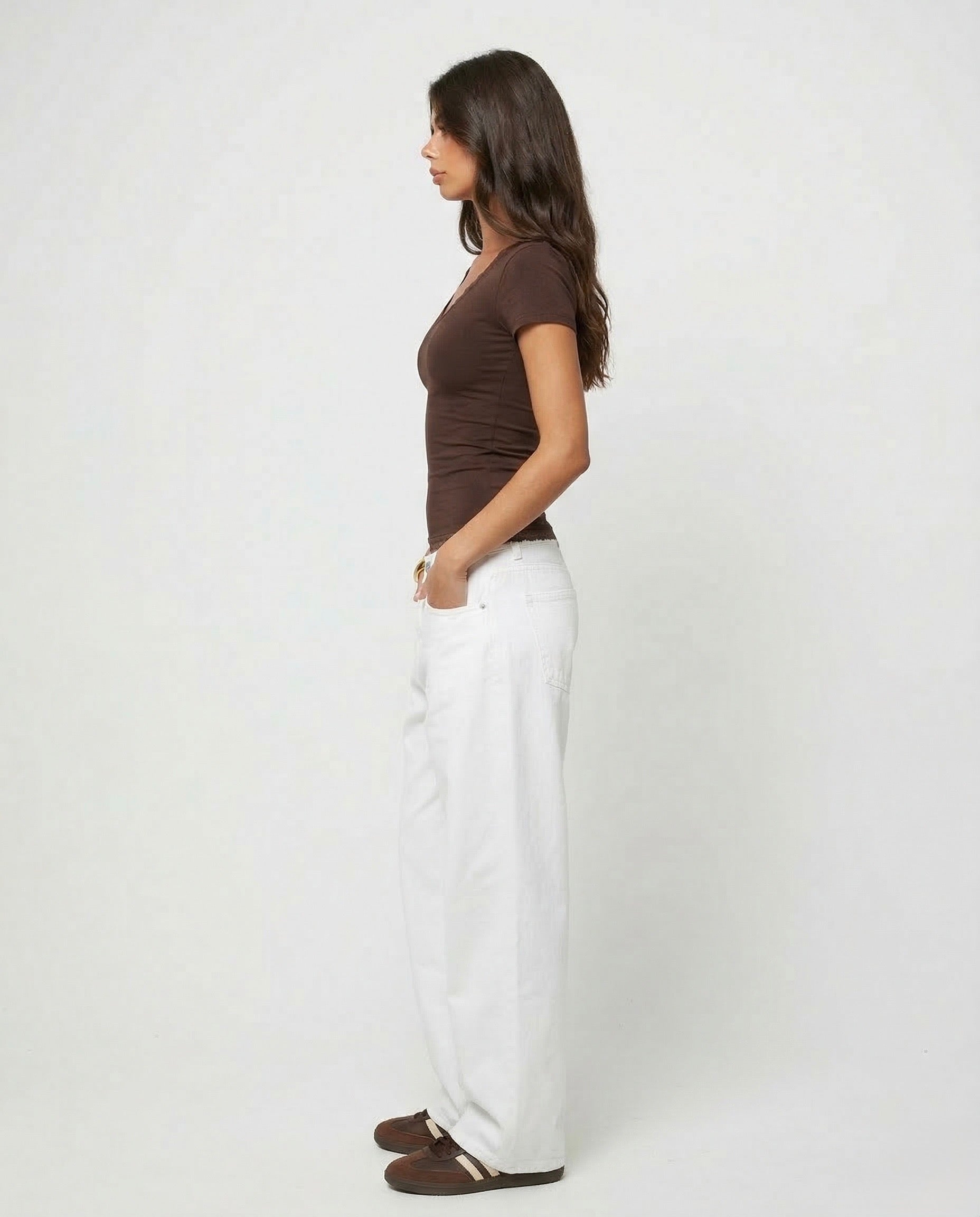 V-Neck Lace Tops