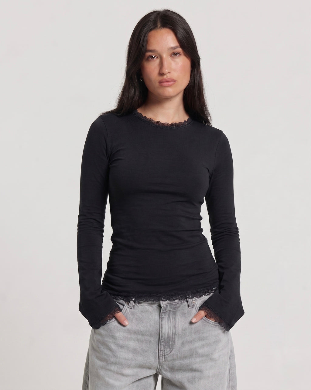 Flared Lace Tops