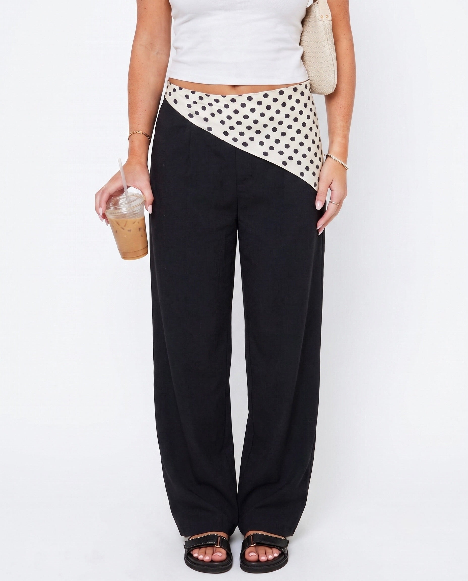 Polka Dot Satin Scarves