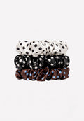 Polka dot scrunchie set
